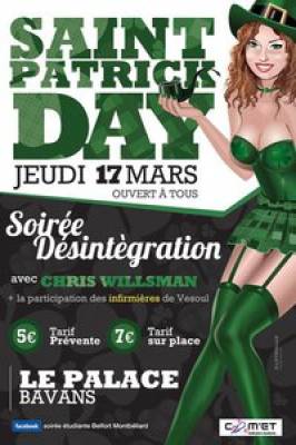 SAINT PATRICK DAY / SOIRÉE DÉSINTÉGRATION