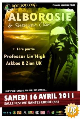 Alborosie & Shengen Clan + Ackboo à Nantes