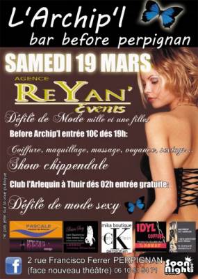 DEFILE MILLE ET UNE FILLES REYAN EVENTS & CHIPPENDALE