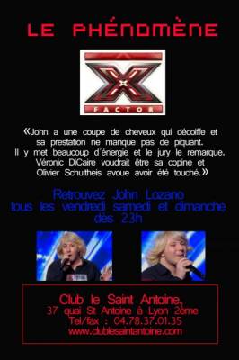 le phenomene Lyonnais X Factor : John Lozano