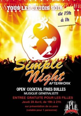 THE SIMPLENIGHT Afterwork ★ Gratuit avec Pass ★