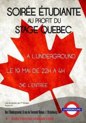 Soirée au profit du stage Québec