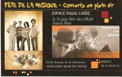 CONCERTS GRATUITS A L ESPACE PAUSE CARRE