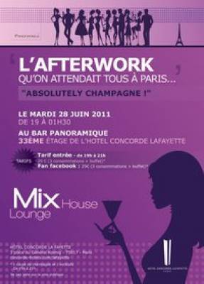 fterwork au Bar Panoramique de L’hôtel Concorde La Fayette