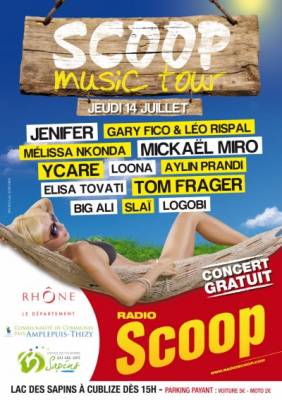 SCOOP MUSIC TOUR  a cublize au lac des sapin