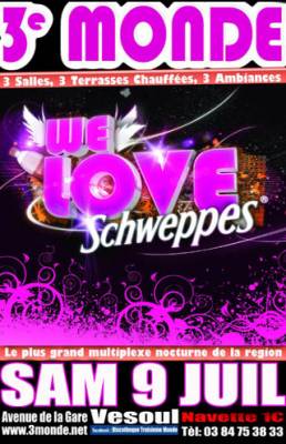 We love Schweppes