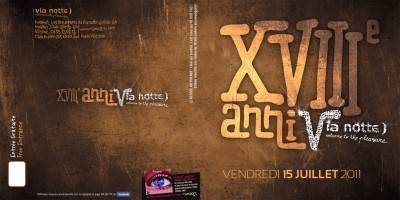 le Via Notte Fêté sont XVIII anniversaire et a convier en GUEST  la super-star BIG-ALI