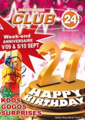 27 èmè anniversaire du club 24