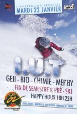 La Soirée Fin de Semestre et Pré-Ski I U T GEII-BIO-CHIMIE-MEPHY