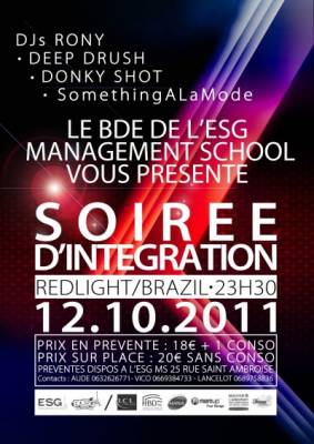 Soirée d’intégration ESG MS! LIVE SHOW BY SALM !!