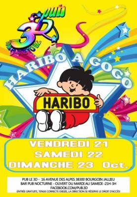 Soirée Haribo à Gogo au pub le 3D