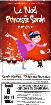 Le noel de Princesse Sarah sur glace avec SARAH ABITBOL et STEPHANE BERNADIS