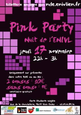 Nuit de l’ENIVL – Pink Party