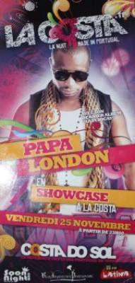 ShowCase De Papa LONDON vendredi 25 Novembre @La COSTA