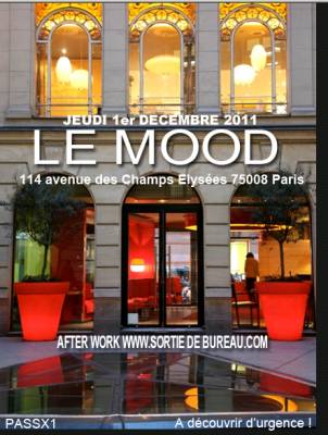 AFTER WORK @ MOOD Champs Elysées