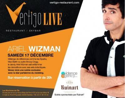 Soirée clubbing avec Ariel Wizman au Vertigo-Nantes