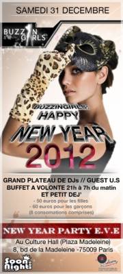 BUZZINGIRLS SPECIALE NEW YEAR 2012 PARTY