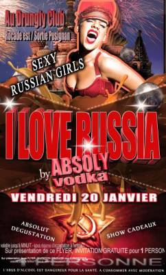 I LOVE RUSSIA  BY ABSOLY VODKA