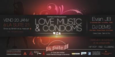 Soirée Love, Music & Condom le 20 janvier