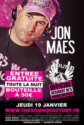 JON MAES – OFFICIAL RESIDENT DJ