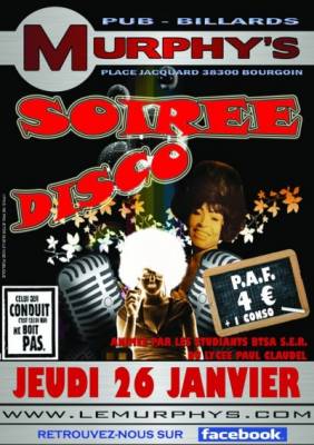 Soirée disco du lycée Paul Claudell, les BTSA S.E.R.