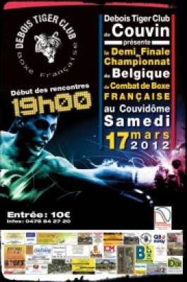Demi finale championnat de Belgique de Boxe Française de combat KO a Couvin