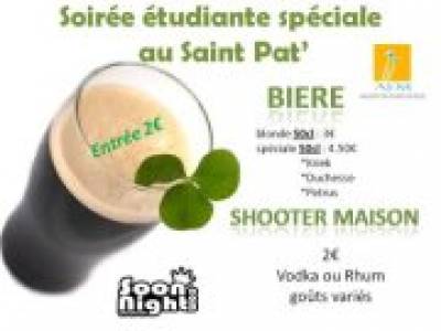 Soirée étudiante au Saint Patrick’s Tavern