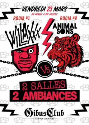 WILLAXXX Room VS ANIMAL Room / 2 Salles 2 Ambiances