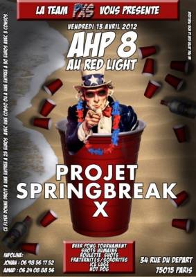 AHP8: PROJET SPRINGBREAK X