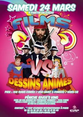 FILMS Vs DESSINS ANIMES