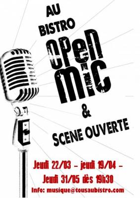 OPEN MIC’ ET SCENE OUVERTE