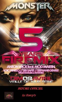 5 ANS FIREMIX : LE BEFORE AU FORCY’S Bar à Cocktails et Ambiance