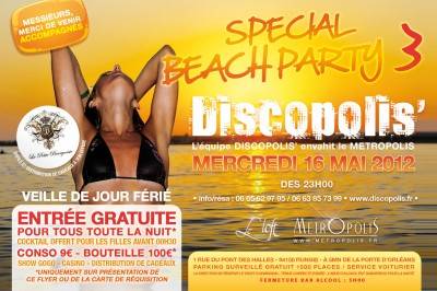DISCOPOLIS’ – SPECIAL BEACH PARTY 3 (Veille de Fête)