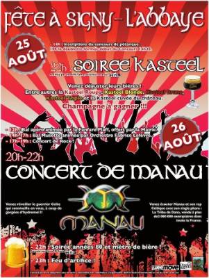Concert de manau + soirée 80’s