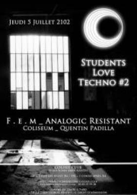 STUDENTS LOVE TECHNO #2 – Colisée Club – Jeudi 5 Juillet 2012