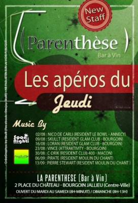 <<<La Parenthèse fait ses Apéros></noscript>>> with Dj C-DriK & « Cot&e