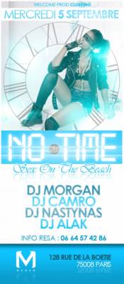 NO TIME SEX ON THE BEACH @ MADAM