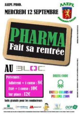 Soirée Pharma – Pharma fait sa rentrée
