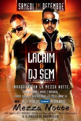 LACRIM EN SHOW-CASE & DJ SEM
