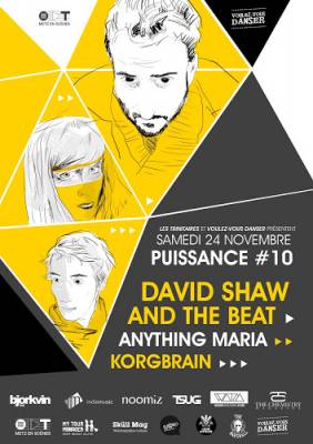 Puissance10 : David Shaw & The Beat, Korgbrain, Anything Maria
