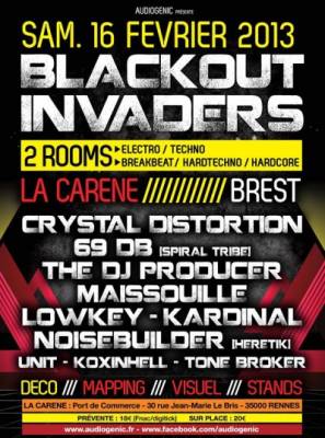 16/02/13-BLACKOUT INVADERS @ Brest w/ 69 DB, MAISSOUILLE…