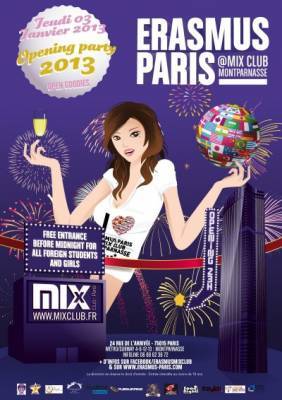 ERASMUS PARIS – OPENING PARTY SEASON 2013