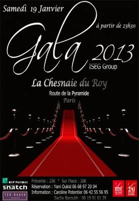 gala édition 2013 iseg paris