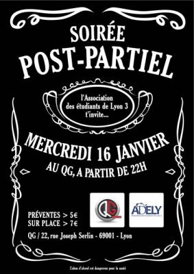 SOIRÉE POST-PARTIEL LYON3