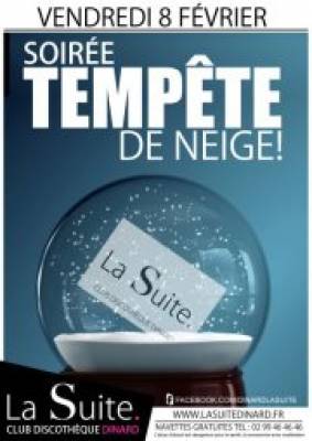 soirée tempete de neige