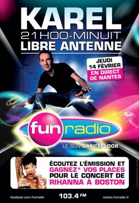 LIBRE ANTENNE DE KAREL EN DIRECT DE NANTES SUR FUN RADIO