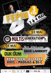 Les 3 ans de la jeunesse de FEPIN (france) et Traxx et Denis B-day