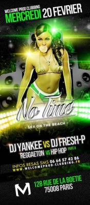 Soirée NO TIME Spéciale DJ YANKEE VS DJ FRESH-P