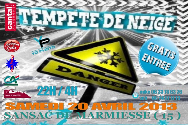 Soirée Disco Tempête de Neige