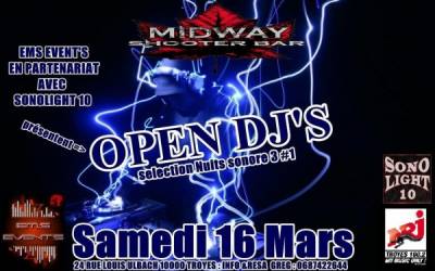 ‘OPEN DJ’S EMS EVENTS sélection Nuit sonore 3 By Sonolight10&Nrj Troyes 100.2